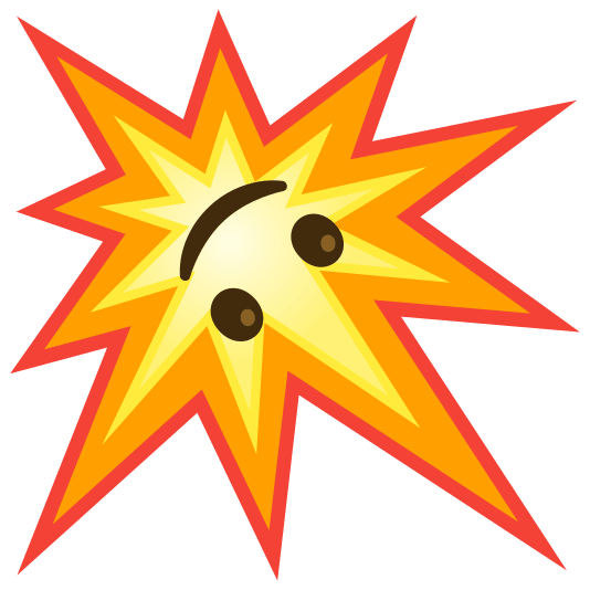 boom upside down face