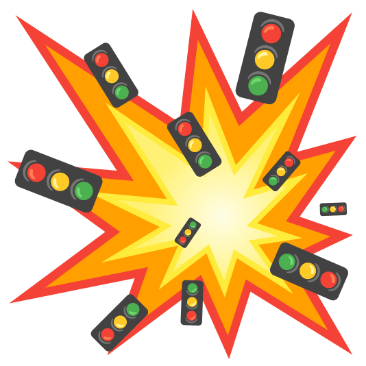 boom vertical traffic light