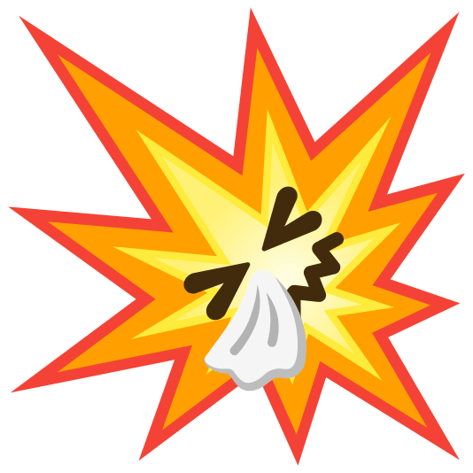 boom sneezing face
