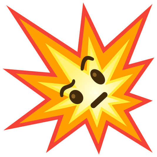 boom face with raised eyebrow