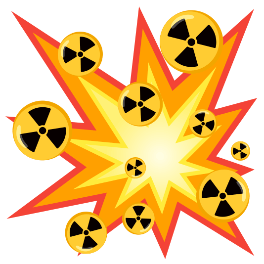 boom radioactive sign
