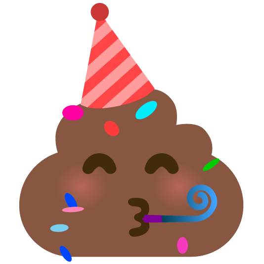 hankey partying face