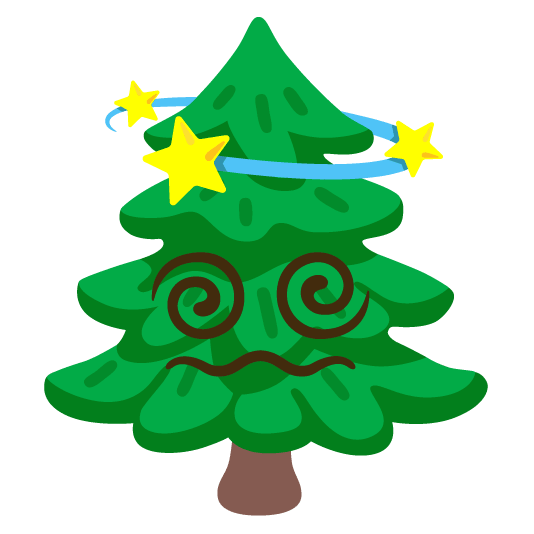 dizzy evergreen tree