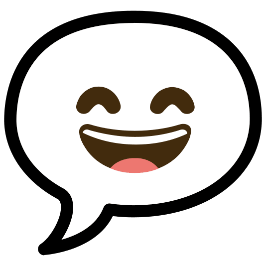 speech balloon smile