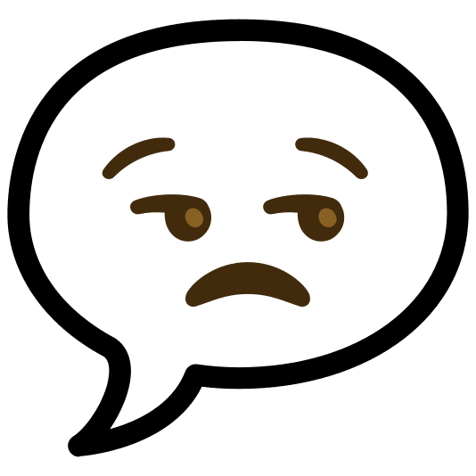 speech balloon unamused