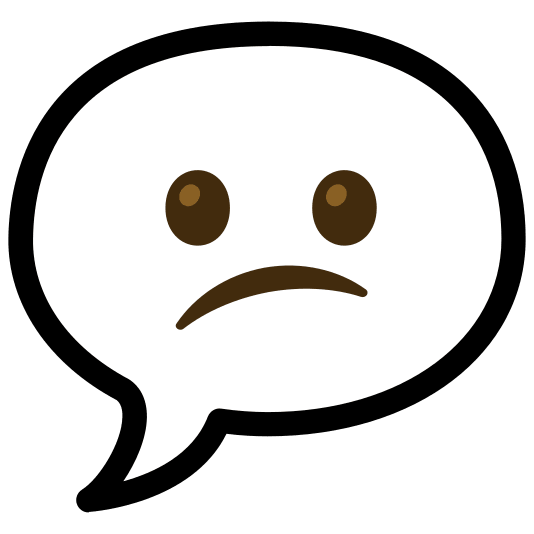 speech balloon confused