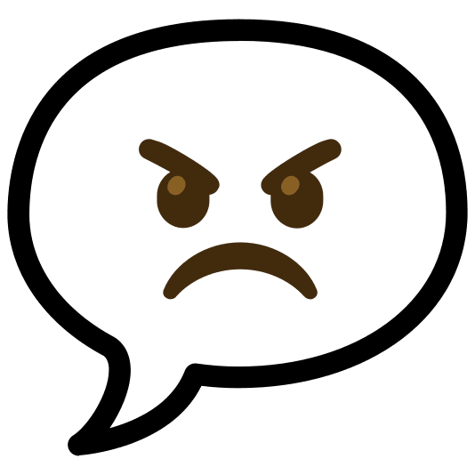 speech balloon angry