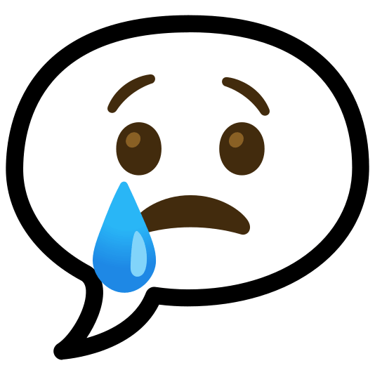 speech balloon cry