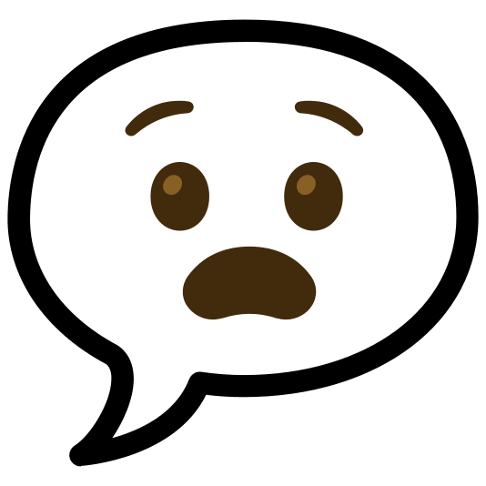 speech balloon anguished