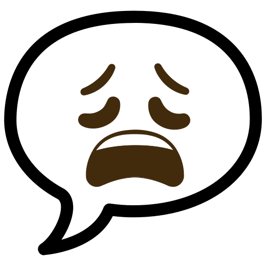 speech balloon weary