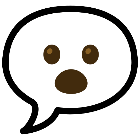 speech balloon open mouth