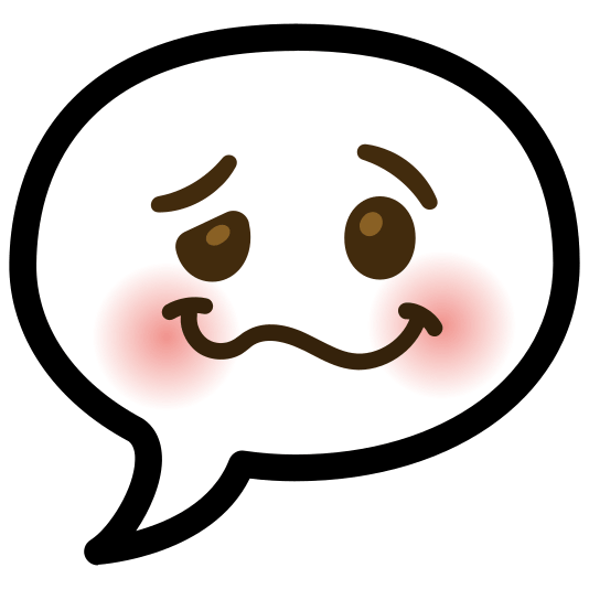 speech balloon woozy face