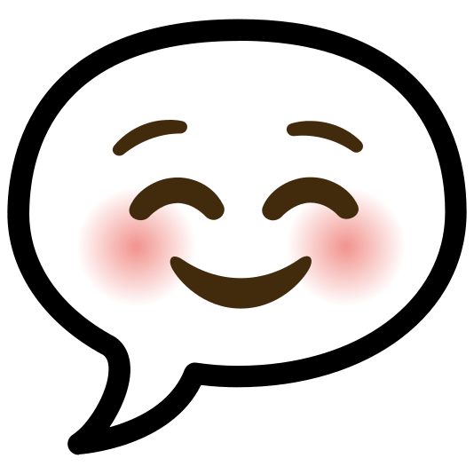 speech balloon relaxed