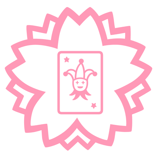 white flower black joker