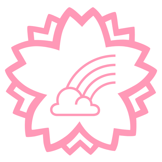 white flower rainbow