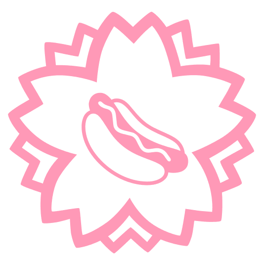 white flower hotdog