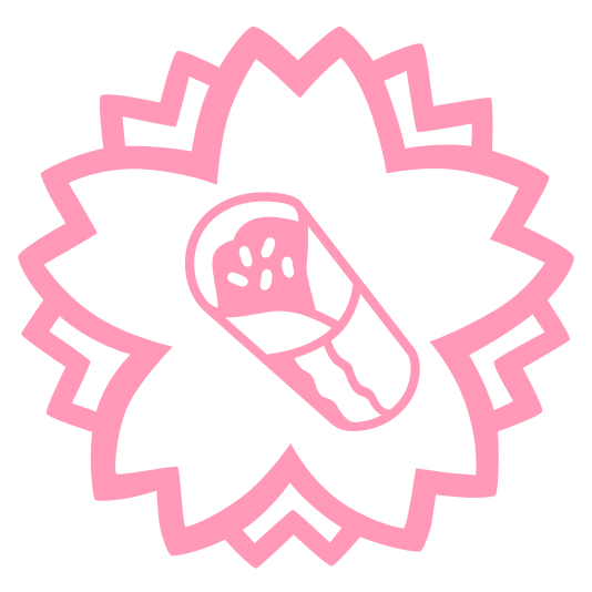 white flower burrito