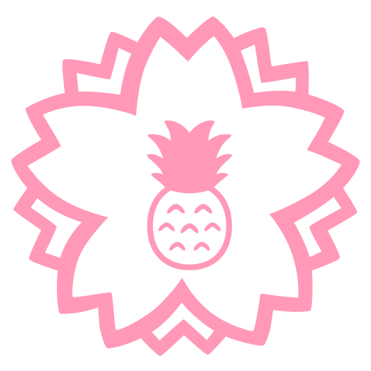 white flower pineapple