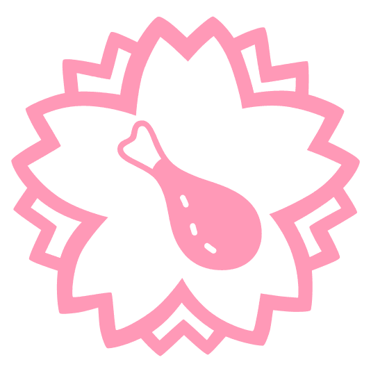 white flower poultry leg