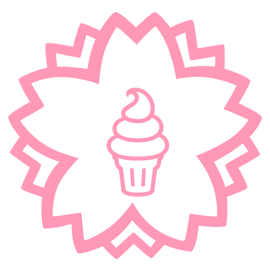 white flower icecream