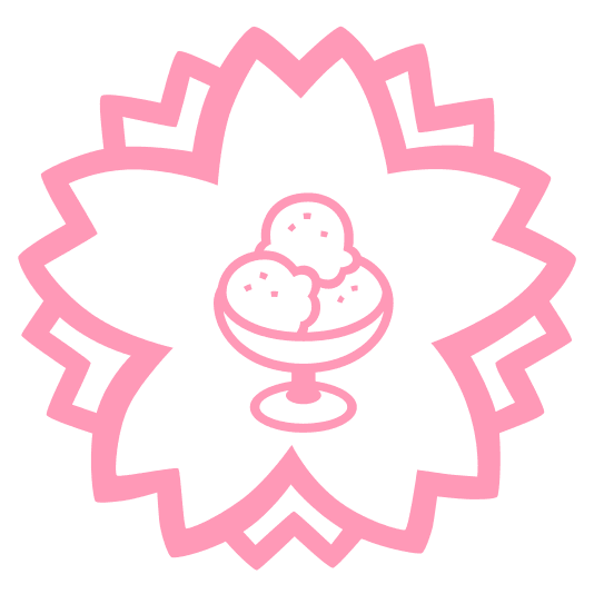 white flower ice cream