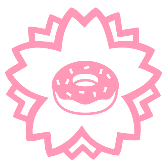 white flower doughnut