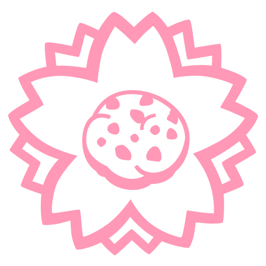white flower cookie