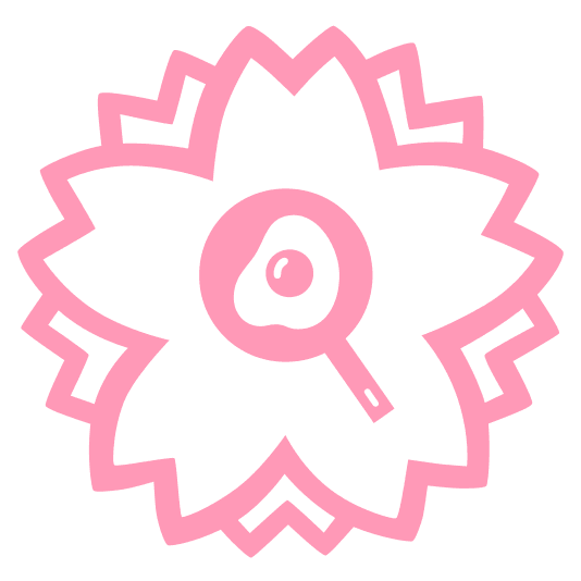 white flower fried egg