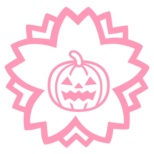 white flower jack o lantern