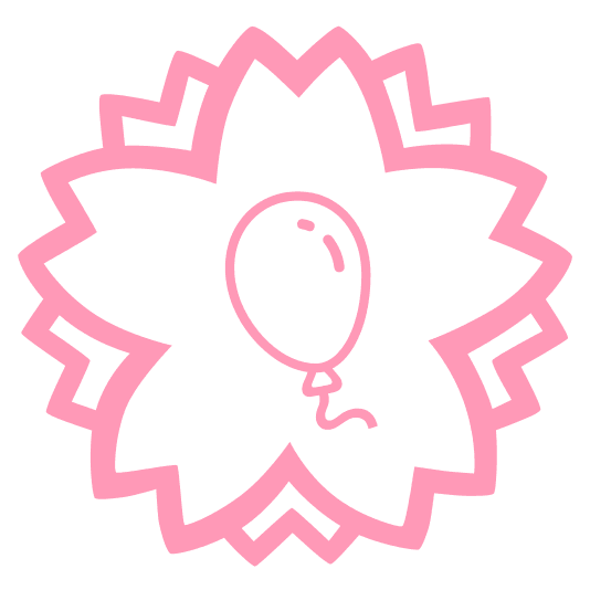 white flower balloon