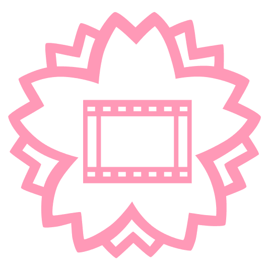 white flower film frames