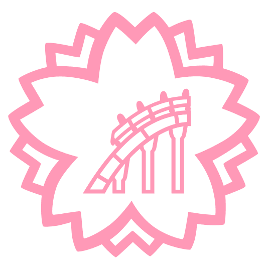 white flower roller coaster