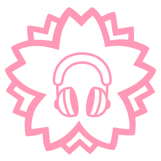 white flower headphones