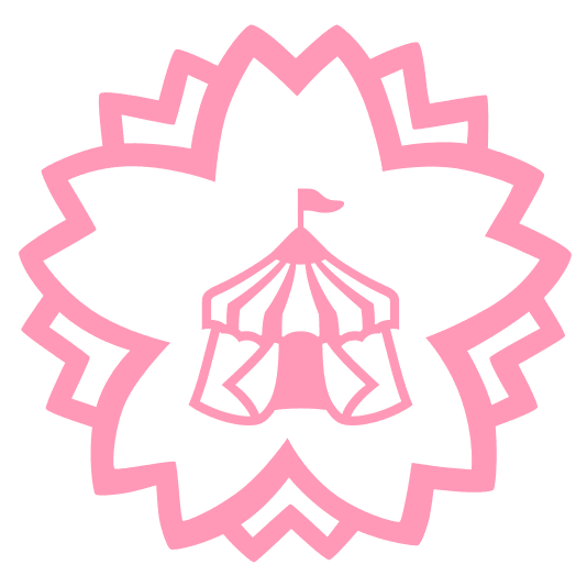 white flower circus tent