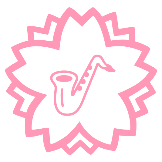 white flower saxophone