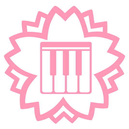 white flower musical keyboard