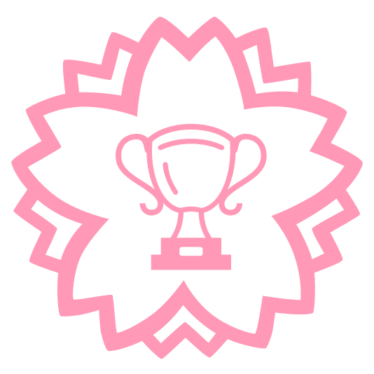 white flower trophy