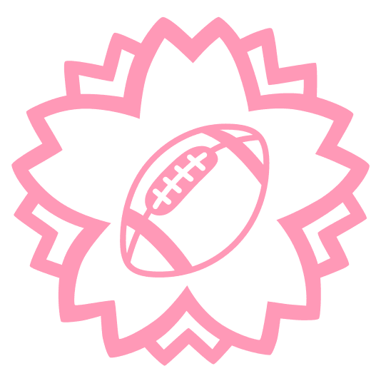 white flower football