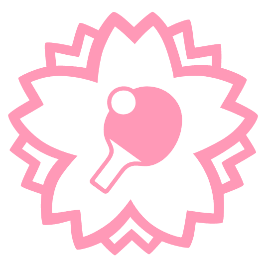 white flower table tennis paddle and ball