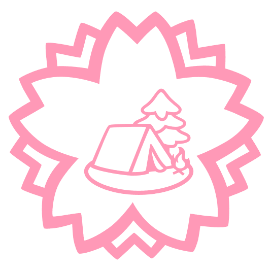 white flower camping