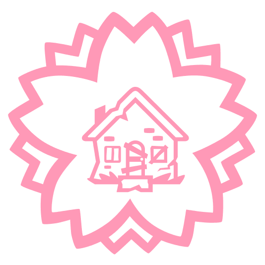 white flower derelict house building