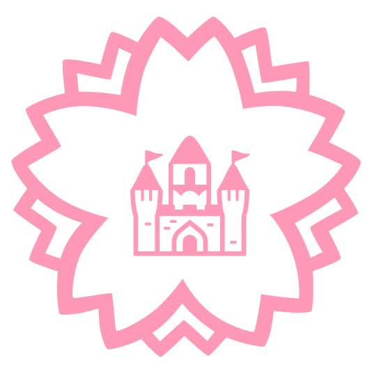 white flower european castle