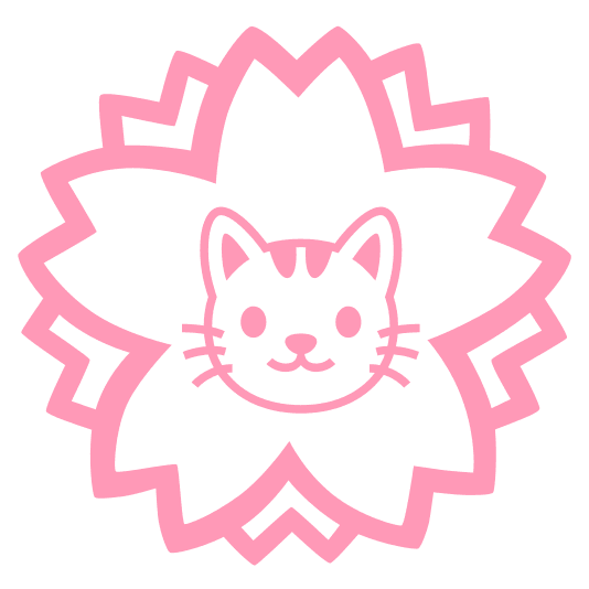 white flower cat