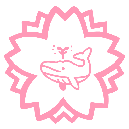 white flower whale
