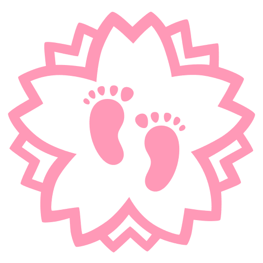 white flower footprints