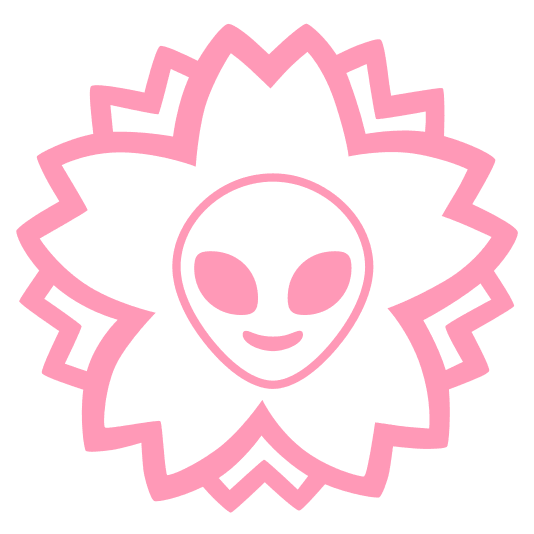 white flower alien