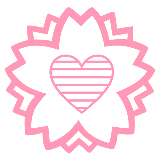 white flower blue heart