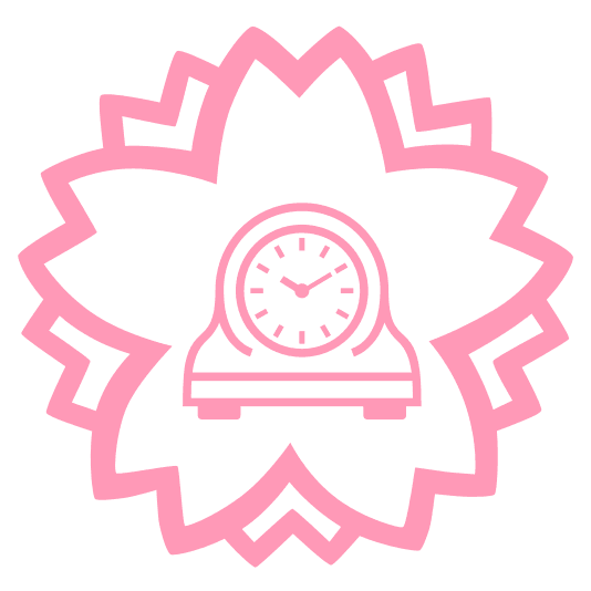 white flower mantelpiece clock