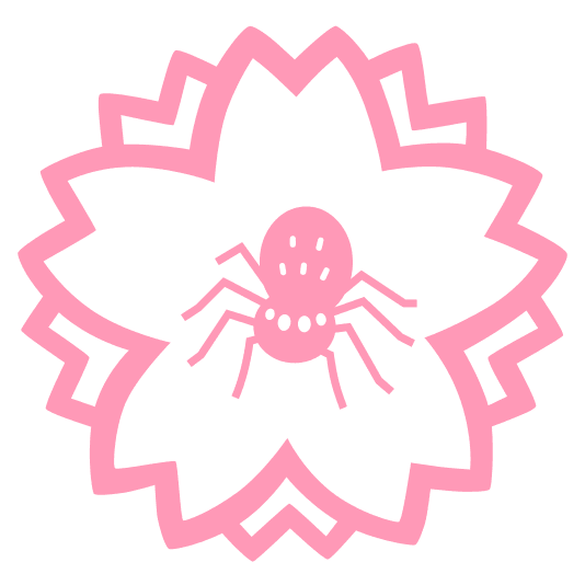 white flower spider