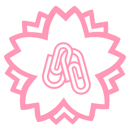 white flower linked paperclips